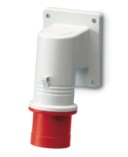 Wtyczka odbiornikowa czerwona 90 stopni IP 44 3P+N+E SCAME OPTIMA 32A 242.3297_PROSPERSKLEP