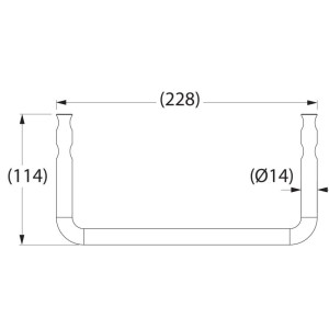 Kabłąk w kształcie litery U do zacisków SL30 i SLW36 (UN-N) ENSTO PSS 924