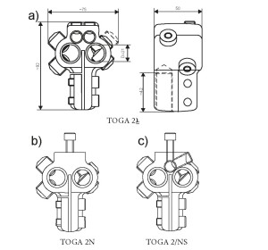 Zacisk transformatorowy TOGA 2 N (M12, M16, M20) - neutralny - BEZPOL