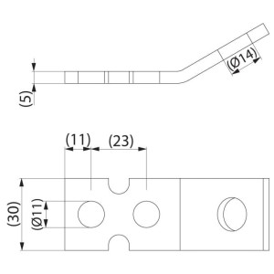ENSTO PSS 10 - Szyna miedziana Cu 150mm do zacisku KG