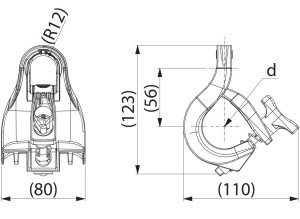 Uchwyt przelotowy 2-4x(16-120) Ensto