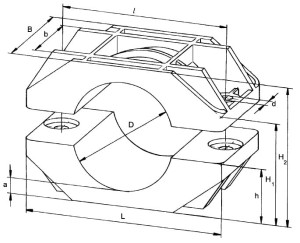 Uchwyt kablowy typu KR 75/100  - Id technik