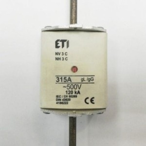 Wkładka topikowa zwłoczna WT 3C/gG 315A K 500V - ETI Polam