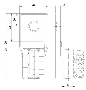 Zacisk transformatorowy MK 1A/20 - BK6212 - BEZPOL