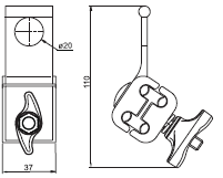 Uchwyt przelotowy ENSTO SO239 2-4x(6-25)