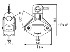 Uchwyt narożny ENSTO SO99 4x(25-95) ryc